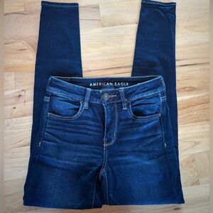 American Eagle Next Level Women's Dark Blue Jeans